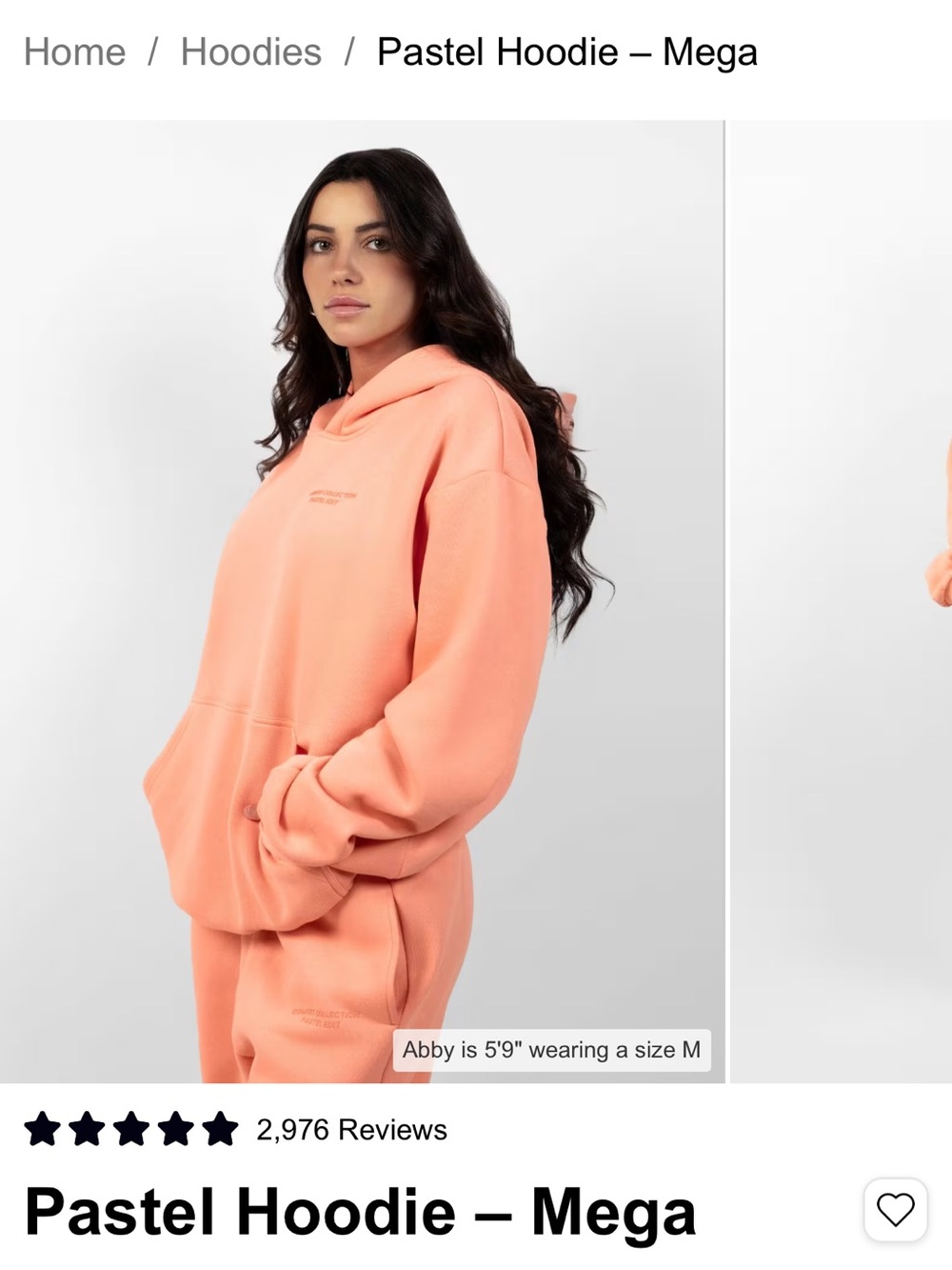 COMFRT creamsicle orange hoodie + short set. NWT - unopened.